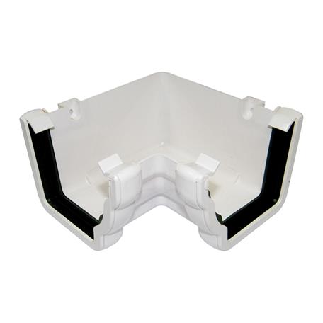 FLOPLAST OGEE INT 90 GUTTER ANGLE (WHITE)