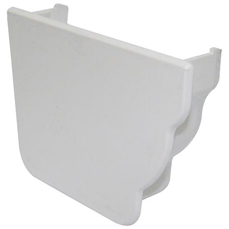 FLOPLAST OGEE INT STOPEND LH (WHITE)