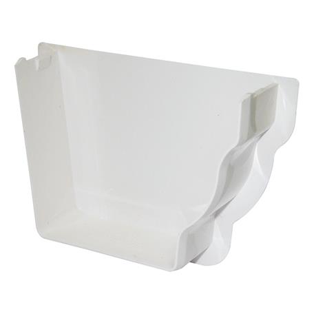 FLOPLAST OGEE INT STOPEND RH (WHITE)