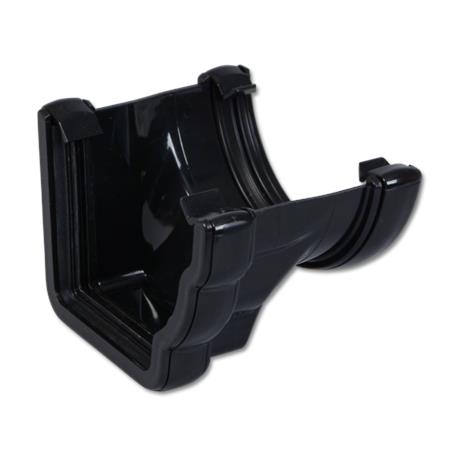 [RNR3BL] FLOPLAST R/H OGEE TO RND GUTTER ADP (BLACK)
