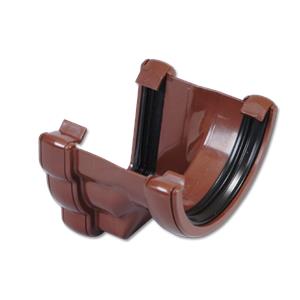 [RNR3BR] FLOPLAST R/H OGEE TO RND GUTTER ADP (BROWN)