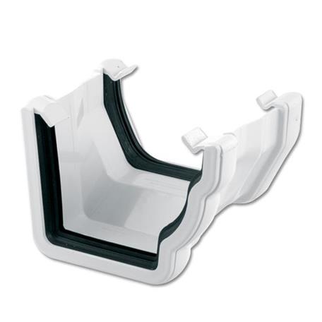 [RNS3W] FLOPLAST R/H OGEE TO SQ GUTTER ADP (WHITE)