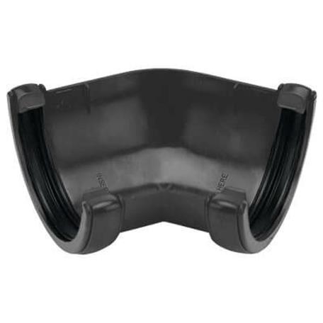 FLOPLAST ROUND 135 DEG GUTTER ANGLE (ANTHRACITE GREY)