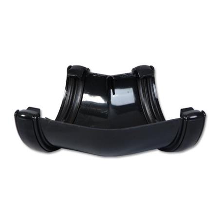 FLOPLAST ROUND 135 DEG GUTTER ANGLE (BLACK)