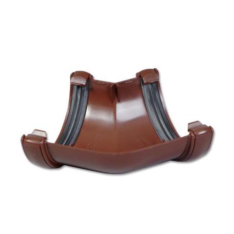 FLOPLAST ROUND 135 DEG GUTTER ANGLE (BROWN)