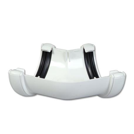 FLOPLAST ROUND 135 DEG GUTTER ANGLE (WHITE)