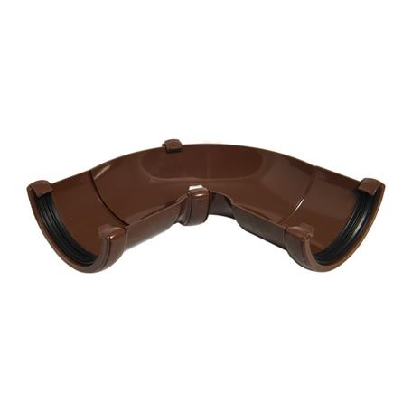 [RA3BR] FLOPLAST ROUND 50-156 DEG ADJ GUTTER ANGLE (BROWN)