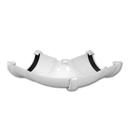 [RA3W] FLOPLAST ROUND 50-156 DEG ADJ GUTTER ANGLE (WHITE)