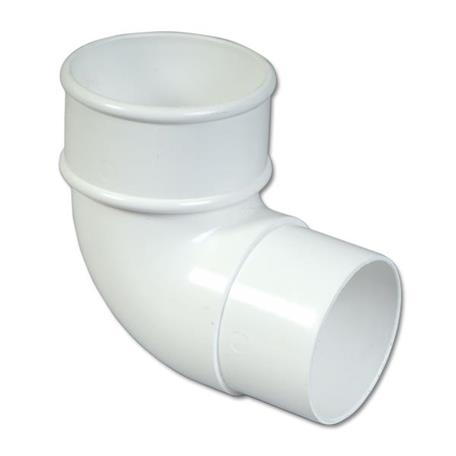 [RB1W] FLOPLAST ROUND 92 DEG OFFSET BEND (WHITE)