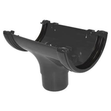 FLOPLAST ROUND RUNNING OUTLET (ANTHRACITE GREY)