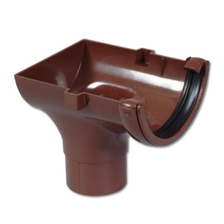[RO2BR] FLOPLAST ROUND STOPEND OUTLET (BROWN)
