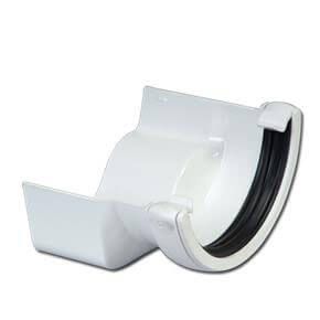 [RD3W] FLOPLAST ROUND TO OGEE CAST GUTTER APT R/H (WHITE)