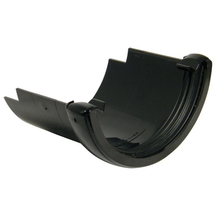 [RD5BL] FLOPLAST ROUND TO ROUND CAST GUTTER APT (BLACK)