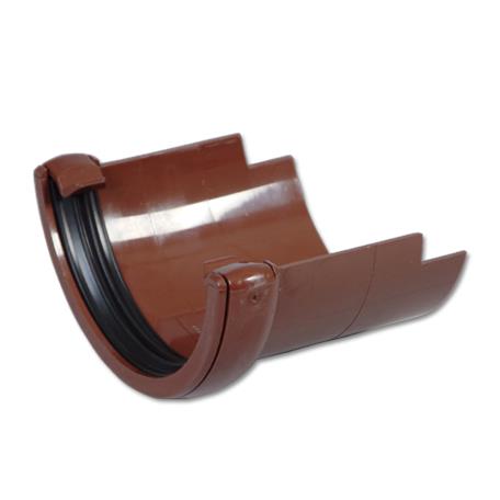 [RD5BR] FLOPLAST ROUND TO ROUND CAST GUTTER APT (BROWN)
