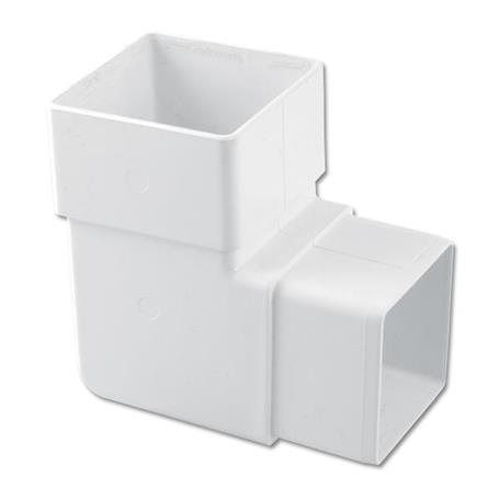 [RBS1W] FLOPLAST SQUARE 92 DEG OFFSET BEND (WHITE)