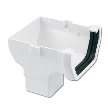 [ROS2W] FLOPLAST SQUARE STOPEND OUTLET (WHITE)