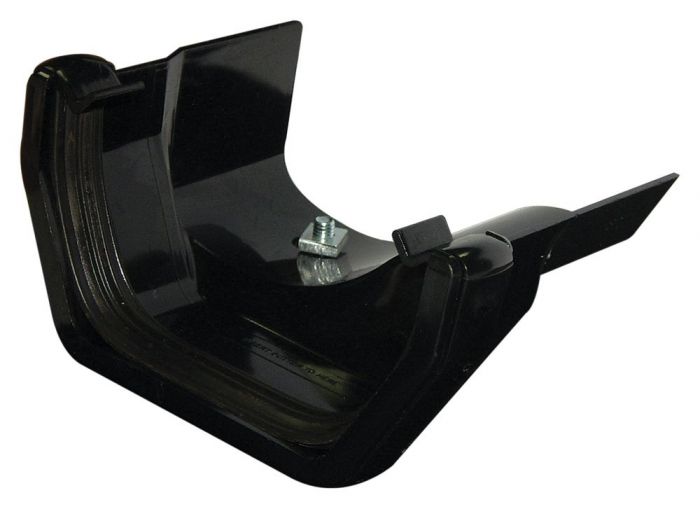 [RDS3BL] FLOPLAST SQUARE TO OGEE CAST GUTTER ADAPTOR R/H (BLACK)
