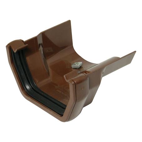 [RDS3BR] FLOPLAST SQUARE TO OGEE CAST GUTTER ADAPTOR R/H (BROWN)