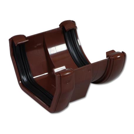 [RDS1BR] FLOPLAST SQUARE TO ROUND GUTTER ADAPTOR (BROWN)