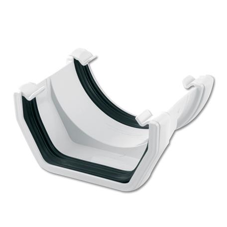 [RDS1W] FLOPLAST SQUARE TO ROUND GUTTER ADAPTOR (WHITE)