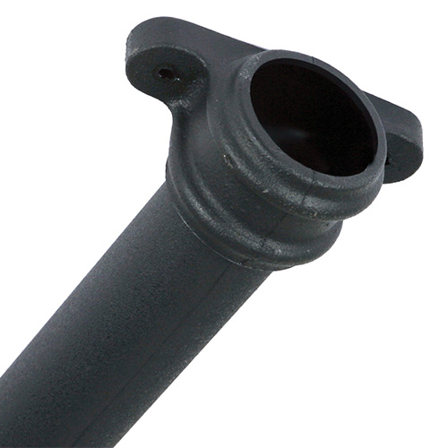 [BM9018LCI] BM CASCADE 105mm x 1.8m Round Downpipe With Lugs (BLACK)